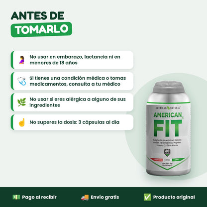 Antes de tomar American Fit