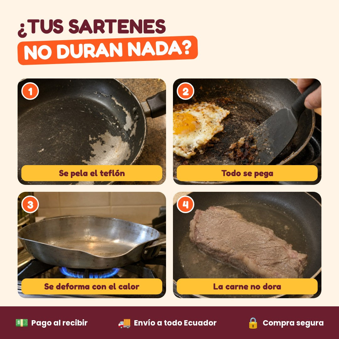 ¿Tus sartenes no duran nada?