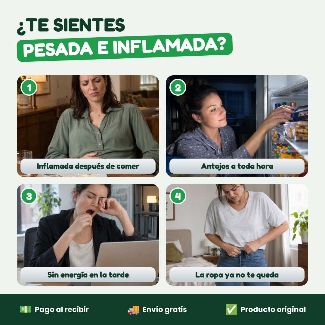 ¿Te sientes pesada e inflamada?