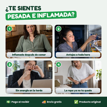 ¿Te sientes pesada e inflamada?